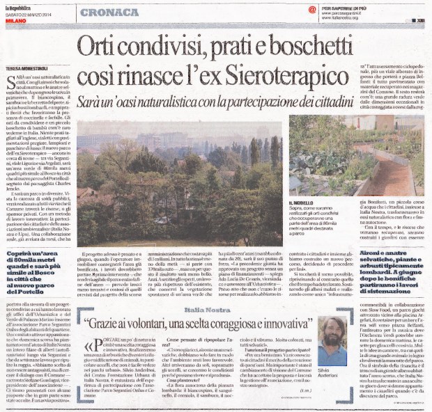 Repubblica Milano, 22 marzo 2014